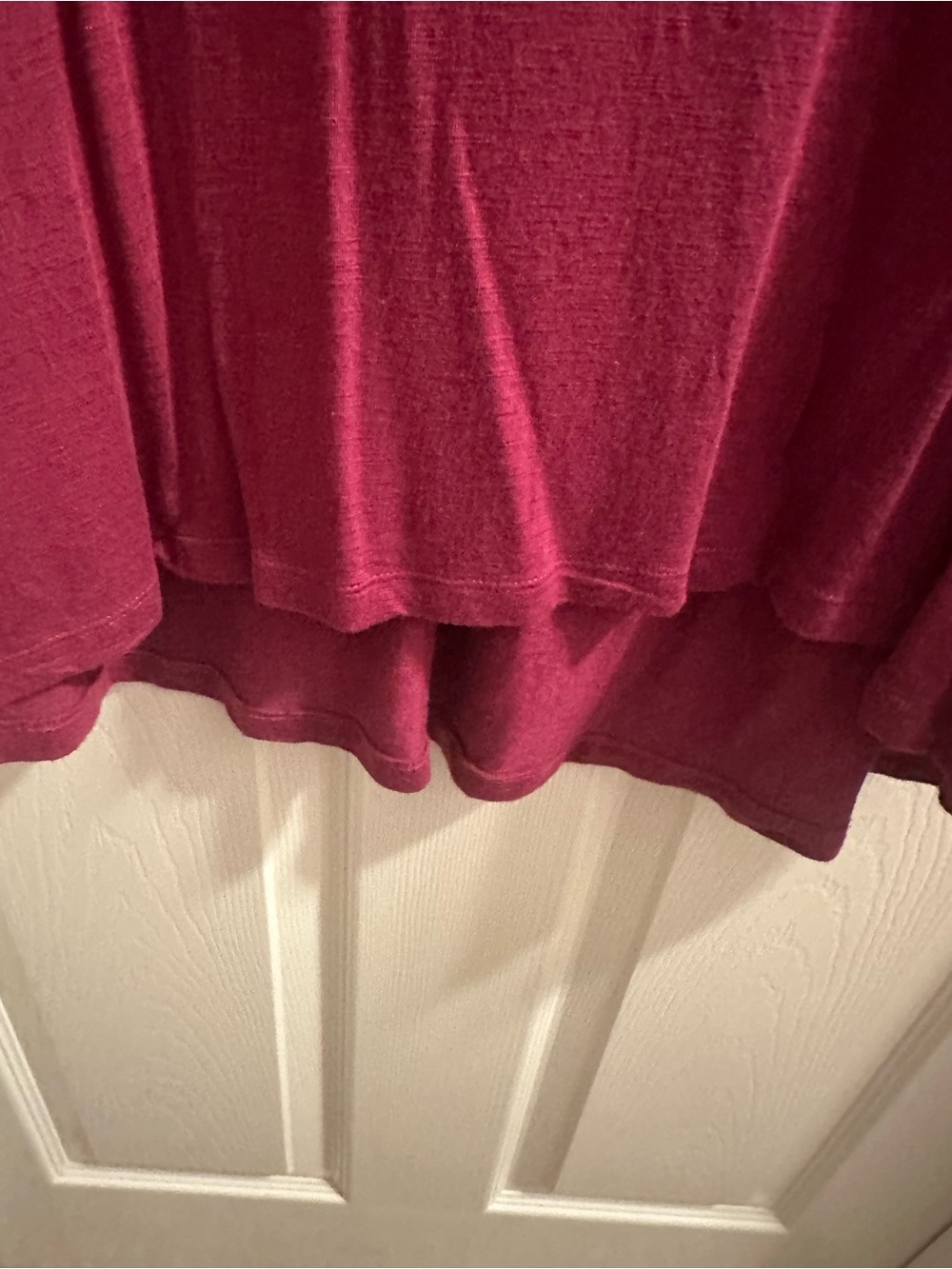 V-Neck Lace-Back Sleeveless Tank Top - Raspberry - Picture 4 of 5